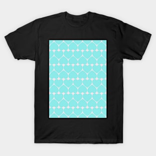 Pastel Blue Hearts T-Shirt